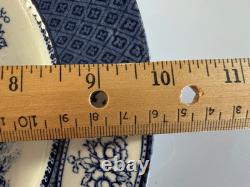 Set of 8 S. W Dean Burslem STORKS England c1910 9.75 Dinner Plate Antique