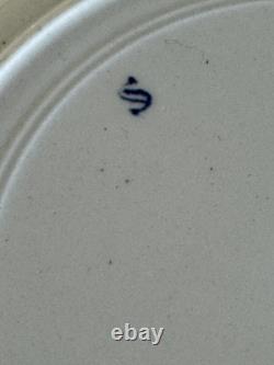 Set of 8 S. W Dean Burslem STORKS England c1910 9.75 Dinner Plate Antique