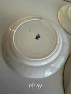 Set of 8 S. W Dean Burslem STORKS England c1910 9.75 Dinner Plate Antique