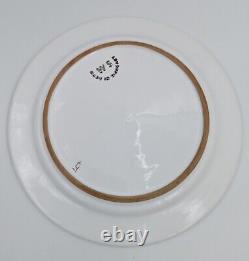 Set of 8 White with Blue Flowers Dinner Plates / Chargers 12 WS Made in Hungary