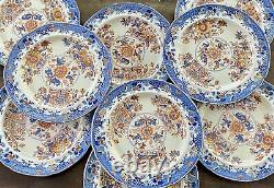 Set of 9 Spode Imari Stone China Dinner Plates 2086 Regency 1805-1830 Very Rare