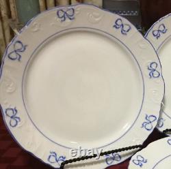 Set of 9 Vista Alegre Fine Porcelain Ruben Blue Dinner Plates Portugal 10 1/4