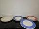 Set of EIGHT Wedgwood Sarah's Garden Dinner Plates 11 1/8 Blue Red Yellow