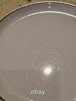 Set of EIGHT Wedgwood Sarah's Garden Dinner Plates 11 1/8 Blue Red Yellow