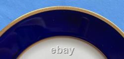 Set of FOUR Lenox Tuxedo Cobalt Blue Dinner Plates Excellent Condition