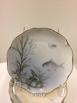 Set of Twelve Antique Rosenthal Porcelain Fish Plates