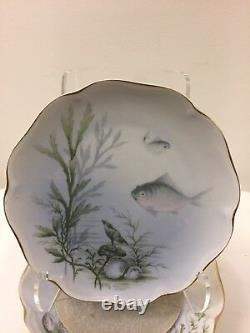 Set of Twelve Antique Rosenthal Porcelain Fish Plates