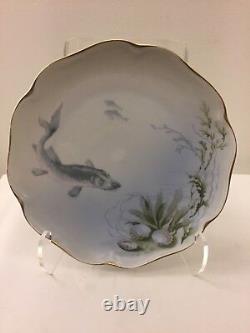 Set of Twelve Antique Rosenthal Porcelain Fish Plates