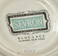 Sevron Blue Lace Mid Century Modern Fine China New York