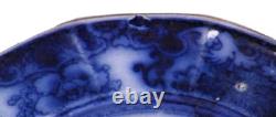 Shapoo Dinner Plate Flow Blue T & R Boote 9.5 in Antique 1842