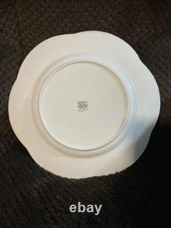 Shelley Blue Rock Dainty Dinner Plate(s) Lot of 4