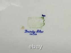 Shelley Dainty Blue Dinner Plates (Set of 4) Bone China England