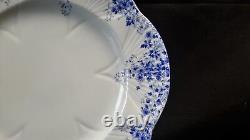 Shelley Dainty Blue Set of 4 Dinner Plates England Bone China