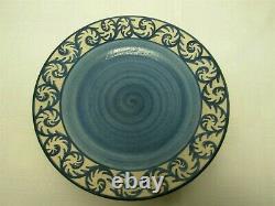 Signed Dorchester Pottery N. Ricci Fecit Cah Fiddlehead Scroll Dinner Plate #2