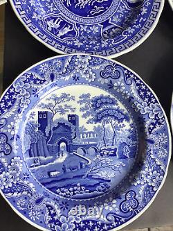 Six (6) Spode Blue Room Collection Traditions Series Dinner Plates