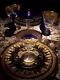 Six Copelands Encrusted Gold Jeweled Cobalt Dinner Plates Collamore 10 Inch