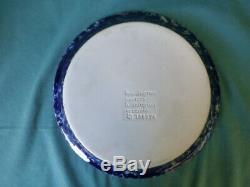 Six Vintage Bennington Vermont Potters Blue Agate 10 1/2 Dinner Plates 1660 ya
