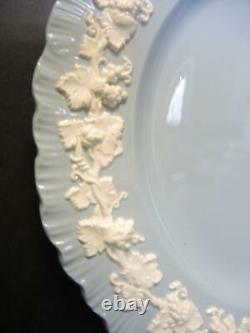 Six Wedgwood Cream Color on Lavender (Shell Edge) 10 1/4 Dinner Plates