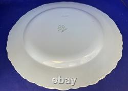 Six Wedgwood Queensware Cream on Lavender 10 1/8 Dinner Plate Shell Edge