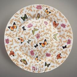 Sorelle Butterfly Dinner Plate(s) Set of 10 Multicolor 10 3/4 Lotus Heavy Gilt