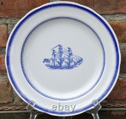 Spode Blue Clipper 3 piece plate place setting dinner salad bread S 3611-Y
