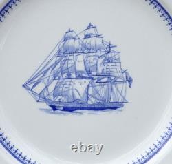 Spode Blue Clipper 3 piece plate place setting dinner salad bread S 3611-Y