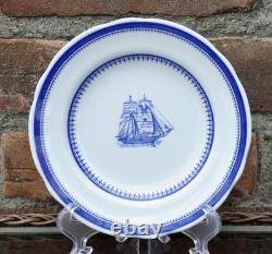 Spode Blue Clipper 3 piece plate place setting dinner salad bread S 3611-Y