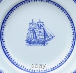 Spode Blue Clipper 3 piece plate place setting dinner salad bread S 3611-Y