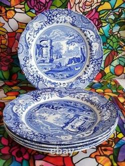 Spode Blue Italian x 4 Dinner Plates 27 cm Excellent Condition