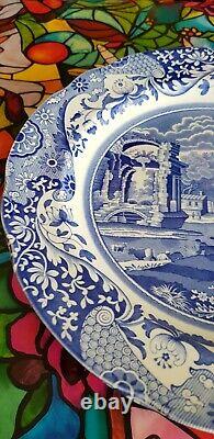 Spode Blue Italian x 4 Dinner Plates 27 cm Excellent Condition