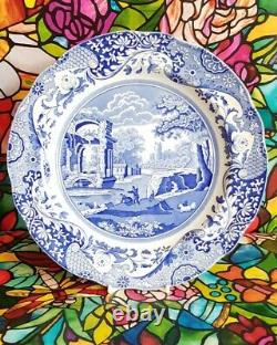 Spode Blue Italian x 4 Dinner Plates 27 cm Excellent Condition