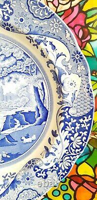 Spode Blue Italian x 4 Dinner Plates 27 cm Excellent Condition