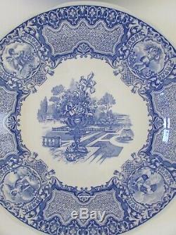 Spode Blue Room Collection Blue & White 10.5 Dinner Plates Set 4