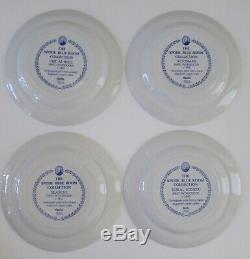 Spode Blue Room Collection Blue & White 10.5 Dinner Plates Set 4