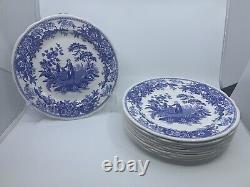 Spode Blue Room Collection Girl At Well Dinner Plates Set Of 10