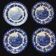 Spode Blue Room Collection The Camel Enclosure Dinner Plate England Set Of 4 New