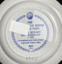 Spode Blue Room Collection plates Set x 4 Rome/Seasons/Rural Scenes/Byron Groups