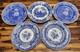 Spode Blue Room Dinner Plates Set of 5 Scalloped Edge, 10.25, England, Mint