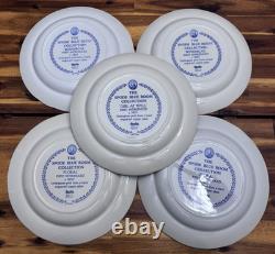 Spode Blue Room Dinner Plates Set of 5 Scalloped Edge, 10.25, England, Mint