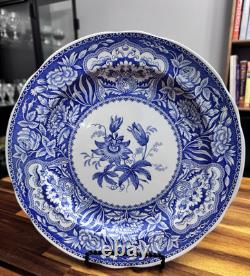 Spode Blue Room Dinner Plates Set of 5 Scalloped Edge, 10.25, England, Mint