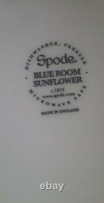 Spode Blue Room Sunflower Made In England 6 Dinner Plates Microwave Saf 11 New