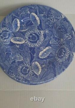 Spode Blue Room Sunflower Porcelain Made In England Six 11 Dinner Plate Set New