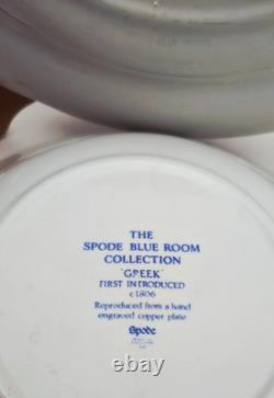 Spode Blue Room Traditions Series'Greek' dinner plate and bowl, made in England