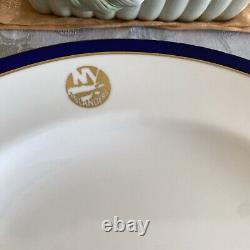 Spode Calb Tiffany & Co. NY Islanders Consul Cobalt Dinner Plate Beautiful RARE
