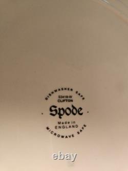 Spode Clifton S3418-w 10 1/2 Dinner Plates England Set Of 4