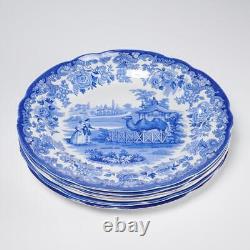 Spode England Blue Room Zoological Aesops Fables Zoo Animal Plates 6pc 10.5d A