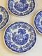 Spode Jane Seymour St. Catherine's Court Blue Transferware Dinner Plate SET of 4