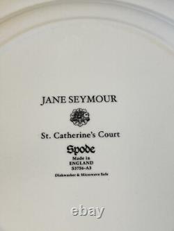 Spode Jane Seymour St. Catherine's Court Blue Transferware Dinner Plate SET of 4