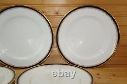 Spode Knightsbridge Cobalt (5) Dinner Plates, 10 3/8