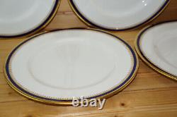 Spode Knightsbridge Cobalt (5) Dinner Plates, 10 3/8